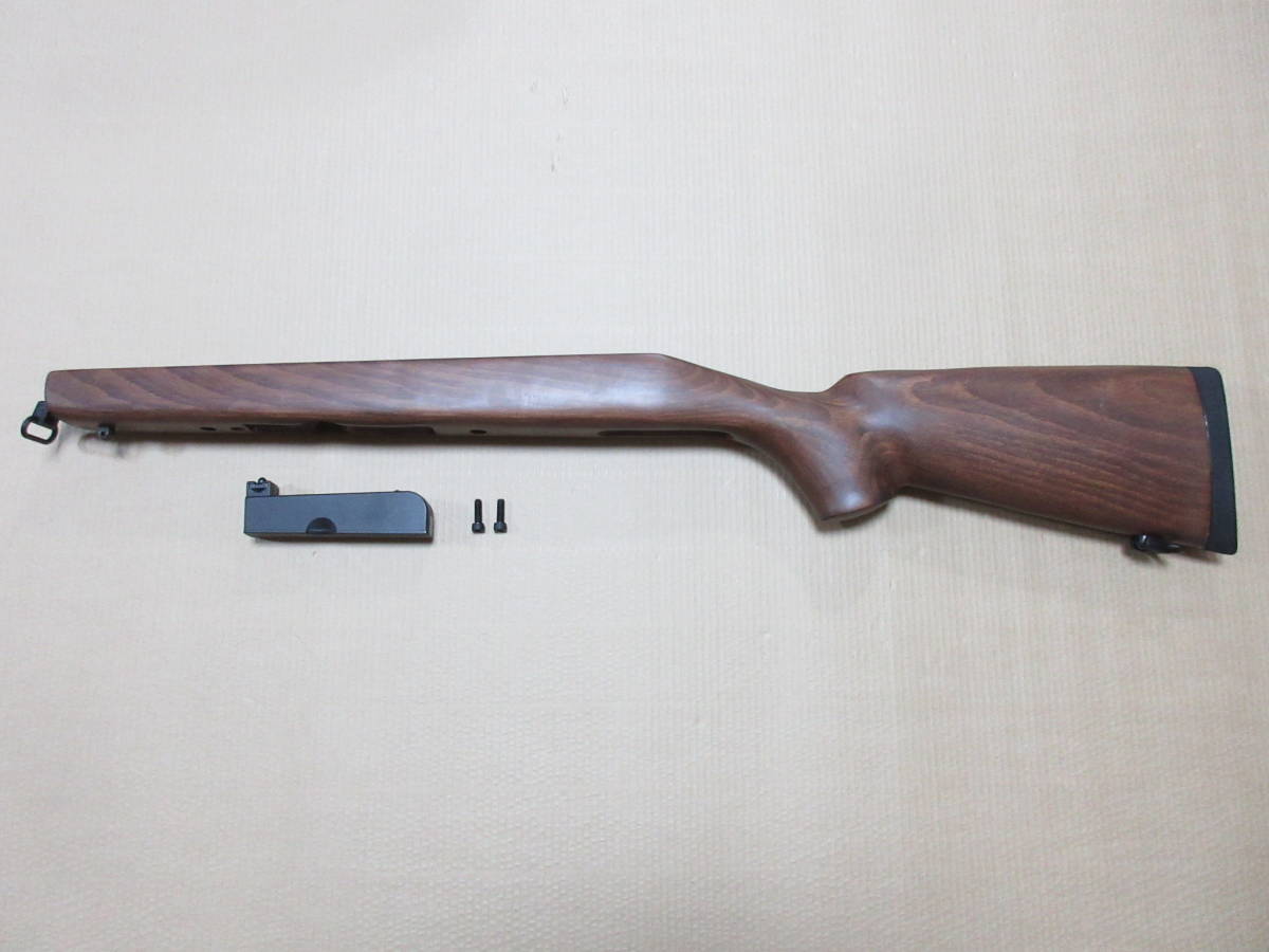 【未使用】 新品 DOUBLE BELLボルトアクションエアーライフル VSR10純正木製ストック ウッドストック マガジン ストック