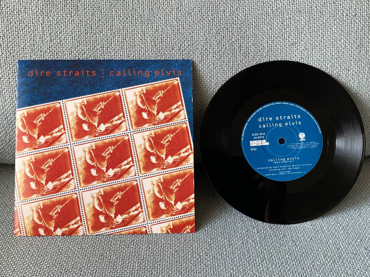 【目立った傷や汚れなし】UK盤7’EP／Dire Straits／ダイアー・ストレイツ／calling elvis／iron hand