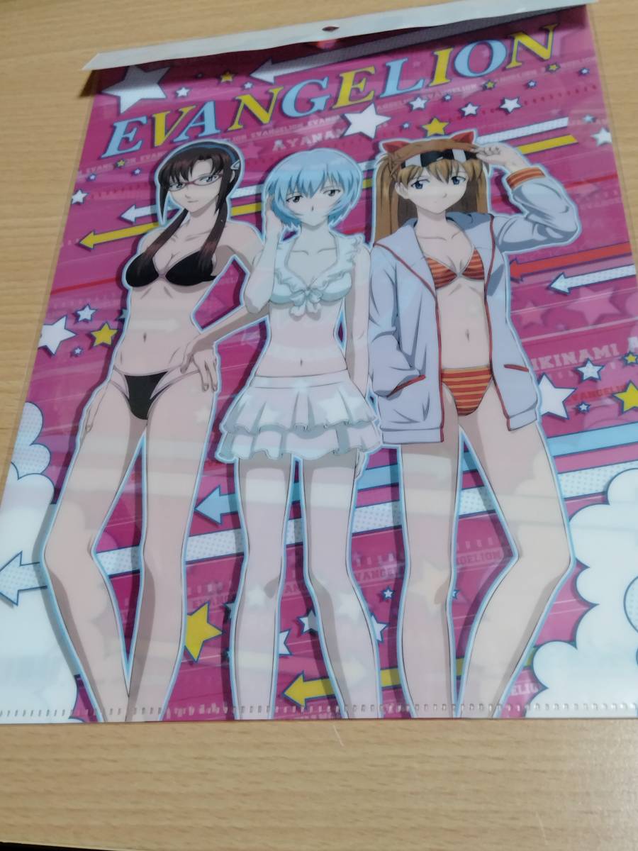 未使用】【未開封】マリ レイ アスカ 水着 クリアファイル