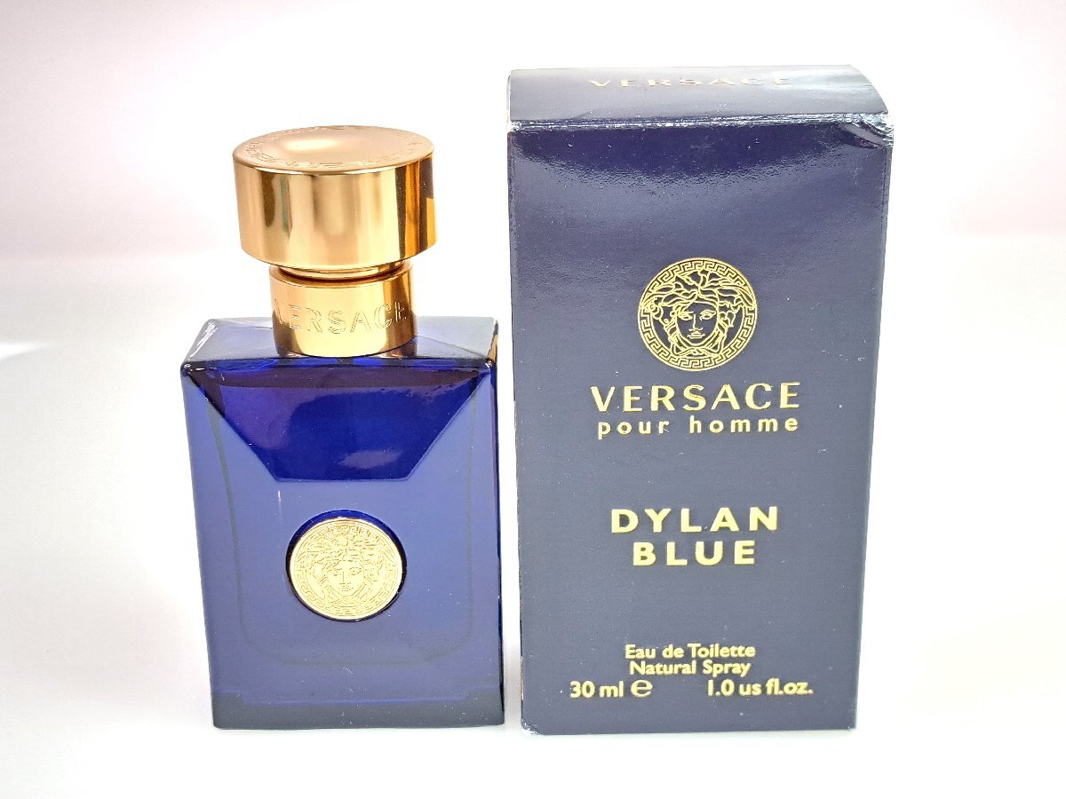 【未使用に近い】満量 ヴェルサーチ VERSACE pour homme DYLAN BLUE ディランブルー オードトワレ スプレー