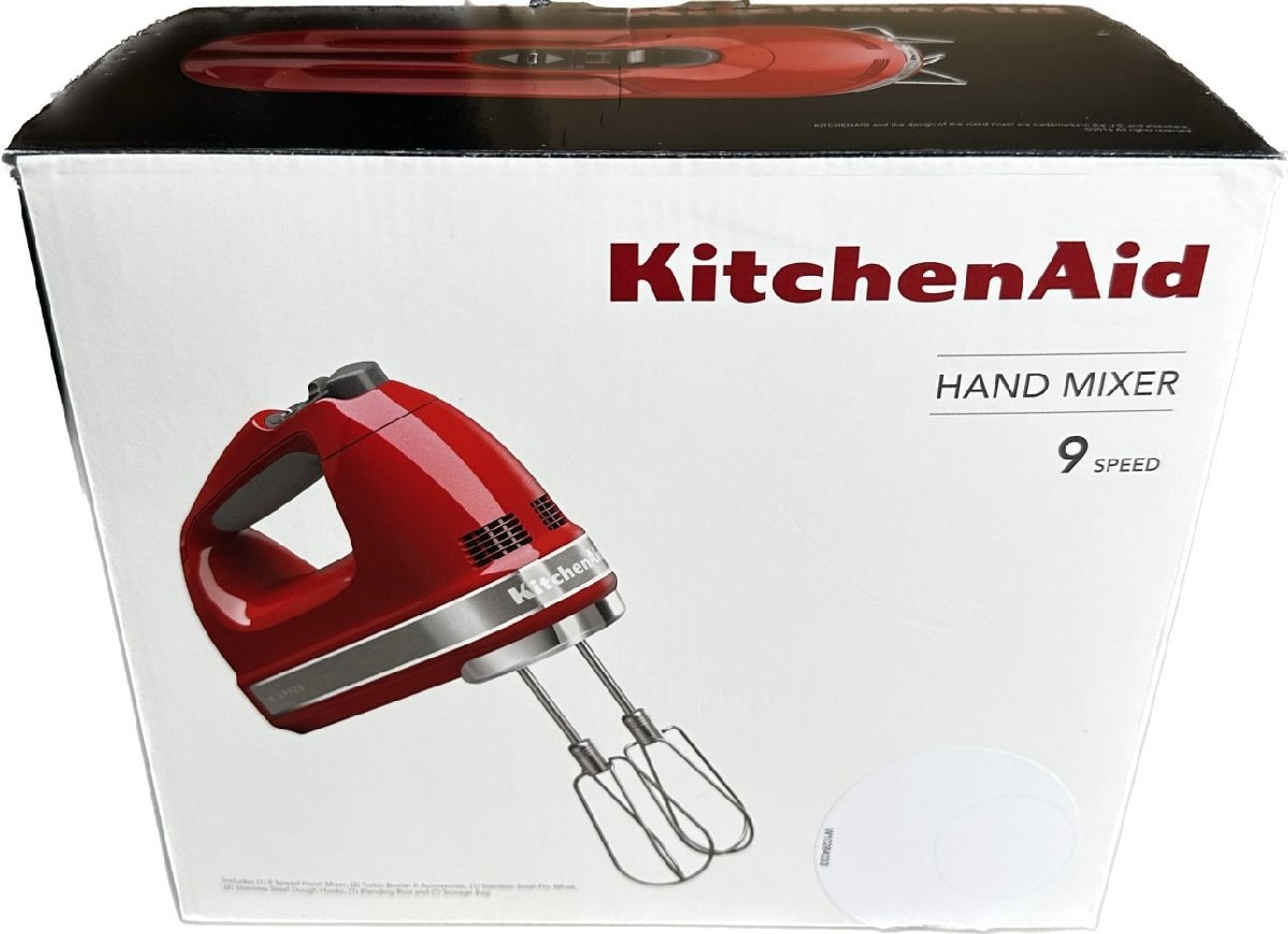 【未使用に近い】キッチンエイド Kitchen Aid 9段階変速 ハンドミキサー KHM928WH【4580350282746】の落札情報
