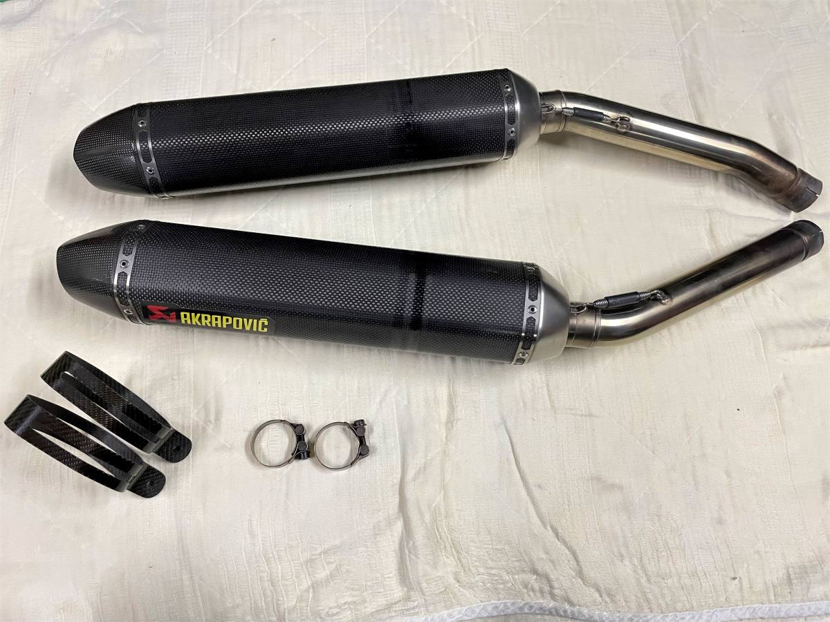 GSX1300R 08~ 隼 アクラポビッチ フルエキ 2本出しマフラー 箱付き