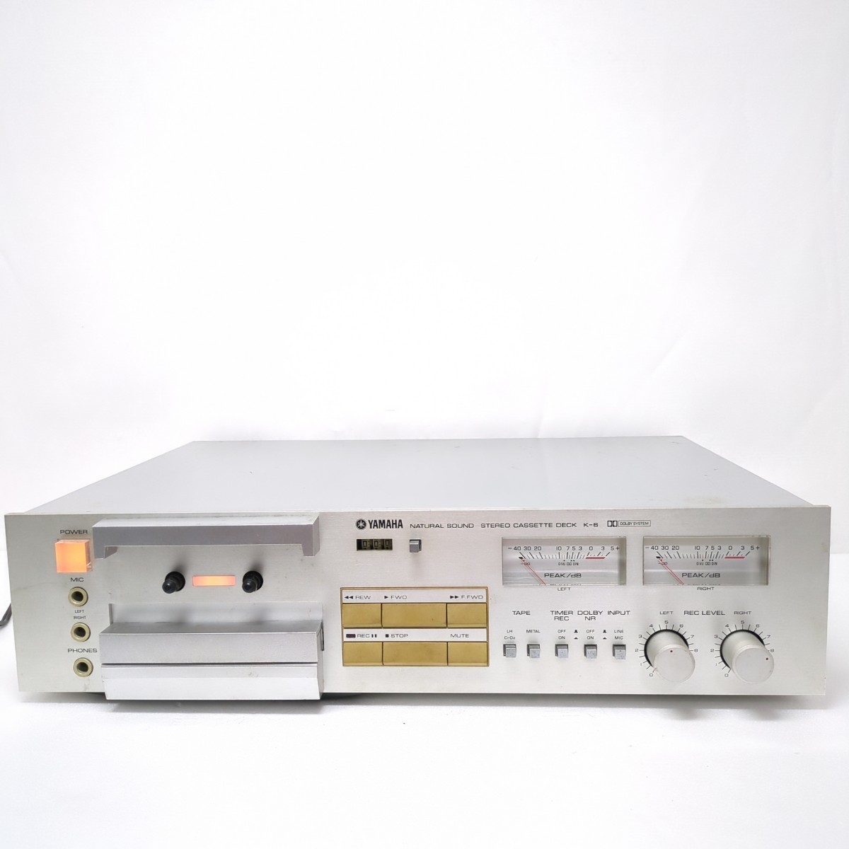 【全体的に状態が悪い】YAMAHA ヤマハ ナチュラルサウンドカセットデッキ K6 NATURAL SOUND STERED