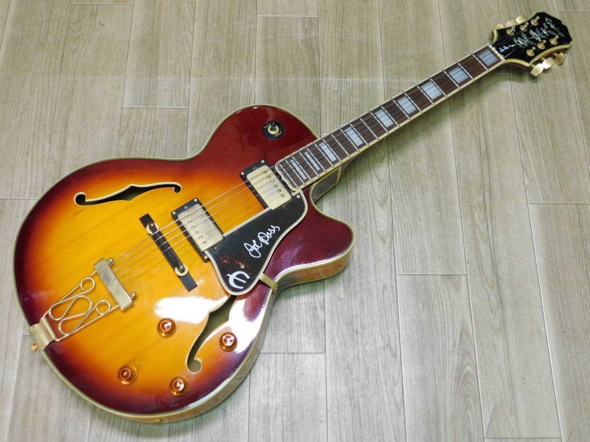 【やや傷や汚れあり】【Joe Passシグネチャーフルアコギター】Epiphone EMPEROR VS エンペラー ジャズギター 状態良好