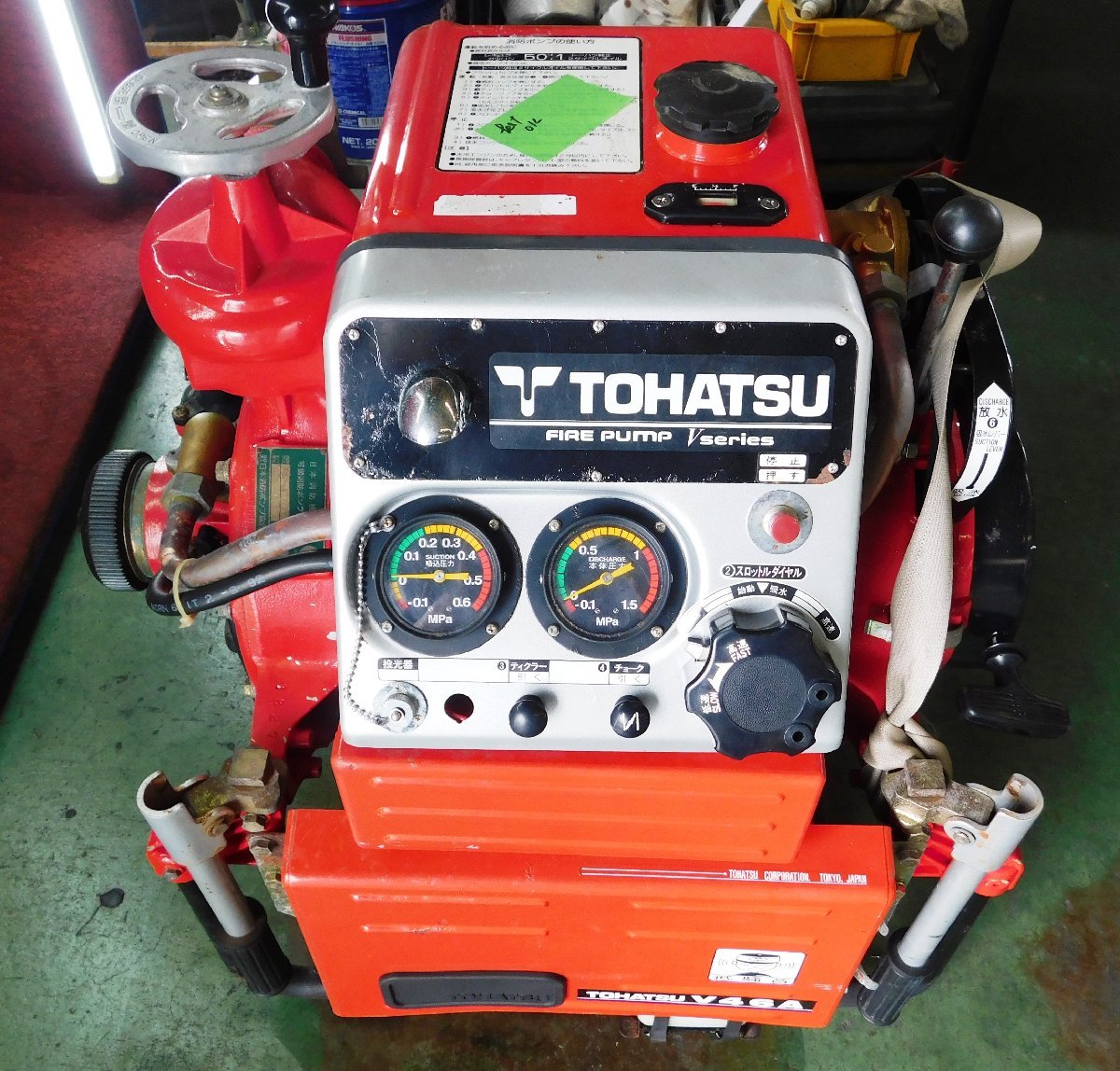 消防ポンプ TOHATSU トーハツ 2WT72AA エンジンポンプ V5601 可