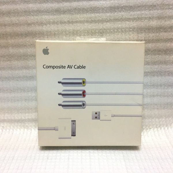 【未使用】 未開封 Apple 純正品 コンポジットAVケーブル MC748ZM/A Composite AV Cable 新品 iPhone
