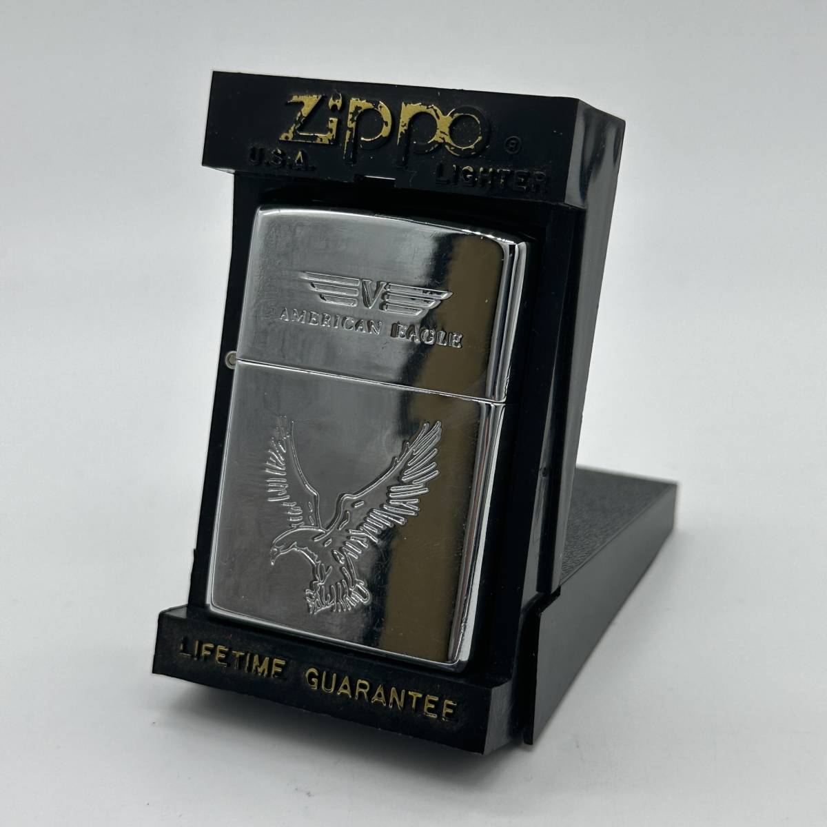 【傷や汚れあり】#8063C ZIPPO ジッポ ライター AMERICAN EAGLE Ⅳ アメリカンイーグル 4 ヴィンテージ 91年製 ...
