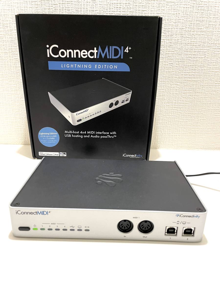 未使用に近い】iConnect MIDI4+ Lightning Edition ハイブリット