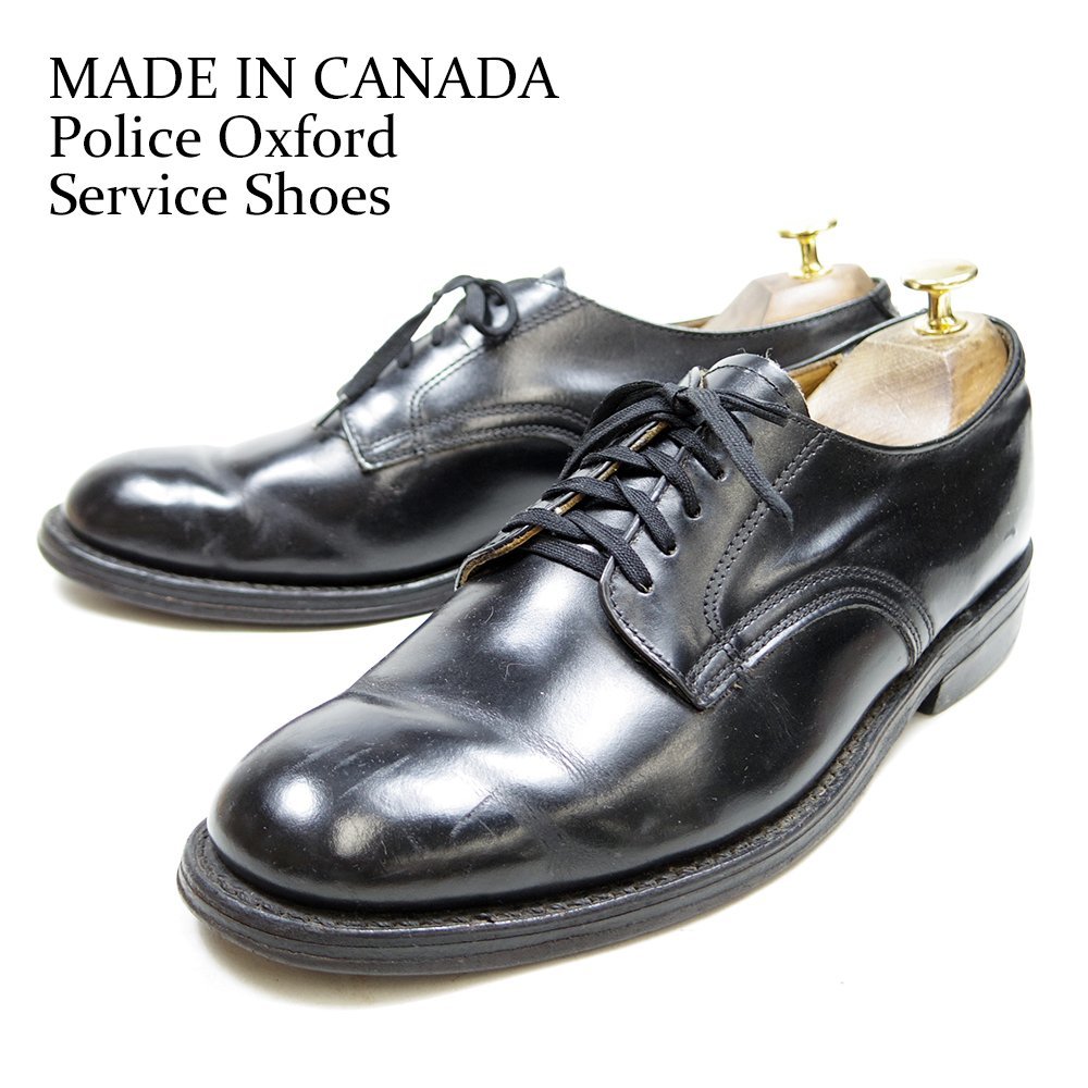 【やや傷や汚れあり】82E表記 26.5cm相当 Police Oxford Service Shoes カナダ警察 サービスシューズ