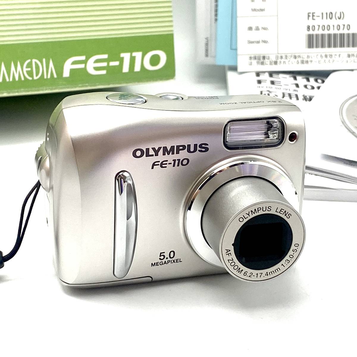 【やや傷や汚れあり】HY0821 OLYMPUS オリンパス FE110 CAMERA カメラ デジカメ ※保証書あり ※説明書あり