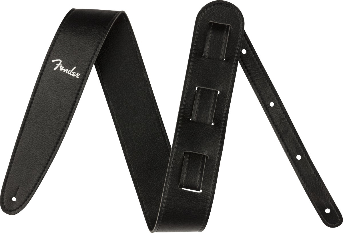 【未使用】FENDER VEGAN LEATHER STRAPS Black フェンダー エレキギター アコースティックギター ストラップ