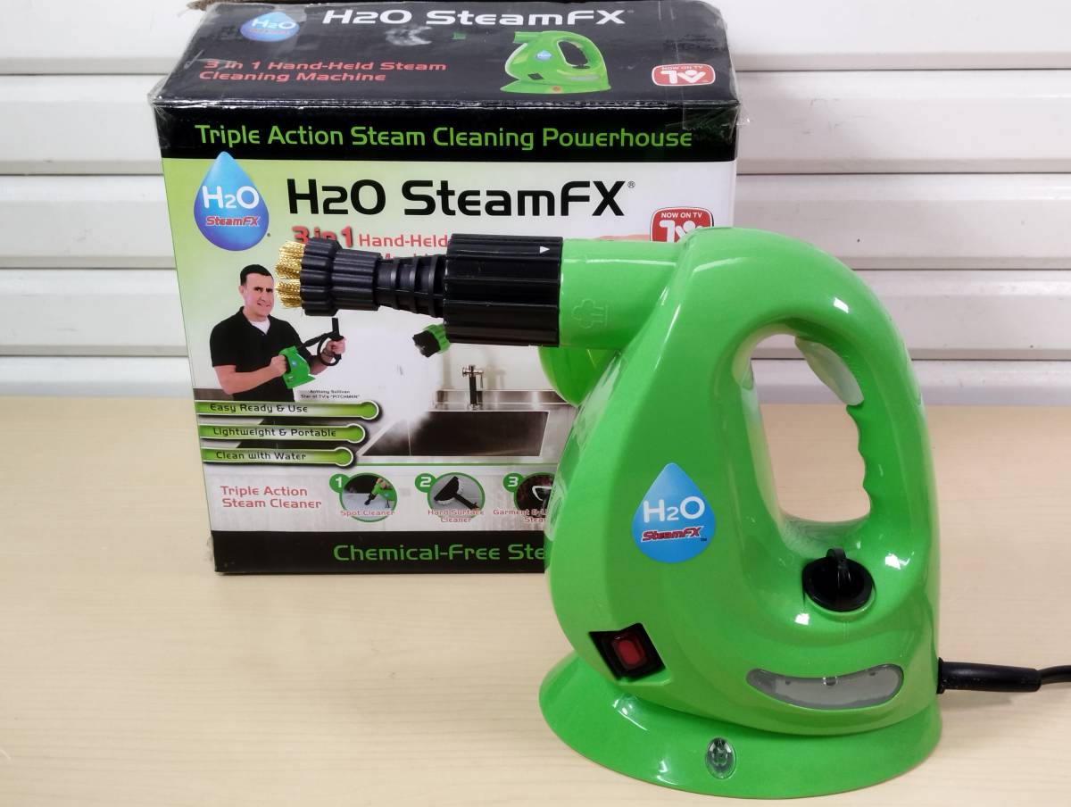 【未使用に近い】H2O SteamFX スチームクリーナー ハンディスチームクリーナー ポータブルハンディスチーマー 掃除用具 小型 蒸気
