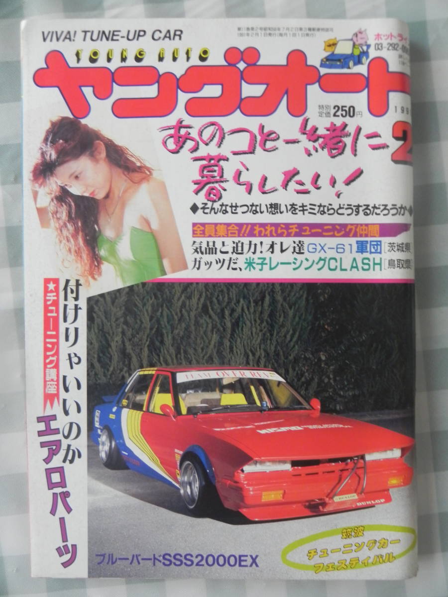 目立った傷や汚れなし】【絶版】 ヤングオート 1991年 2月号