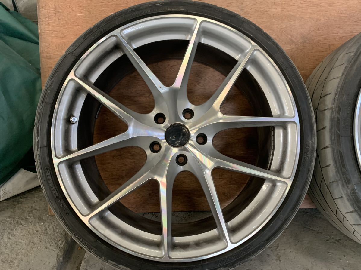 Aodhan AFF7 20x10.5+35 5穴 PCD114.3シルバー2本（Aodhan AFF7