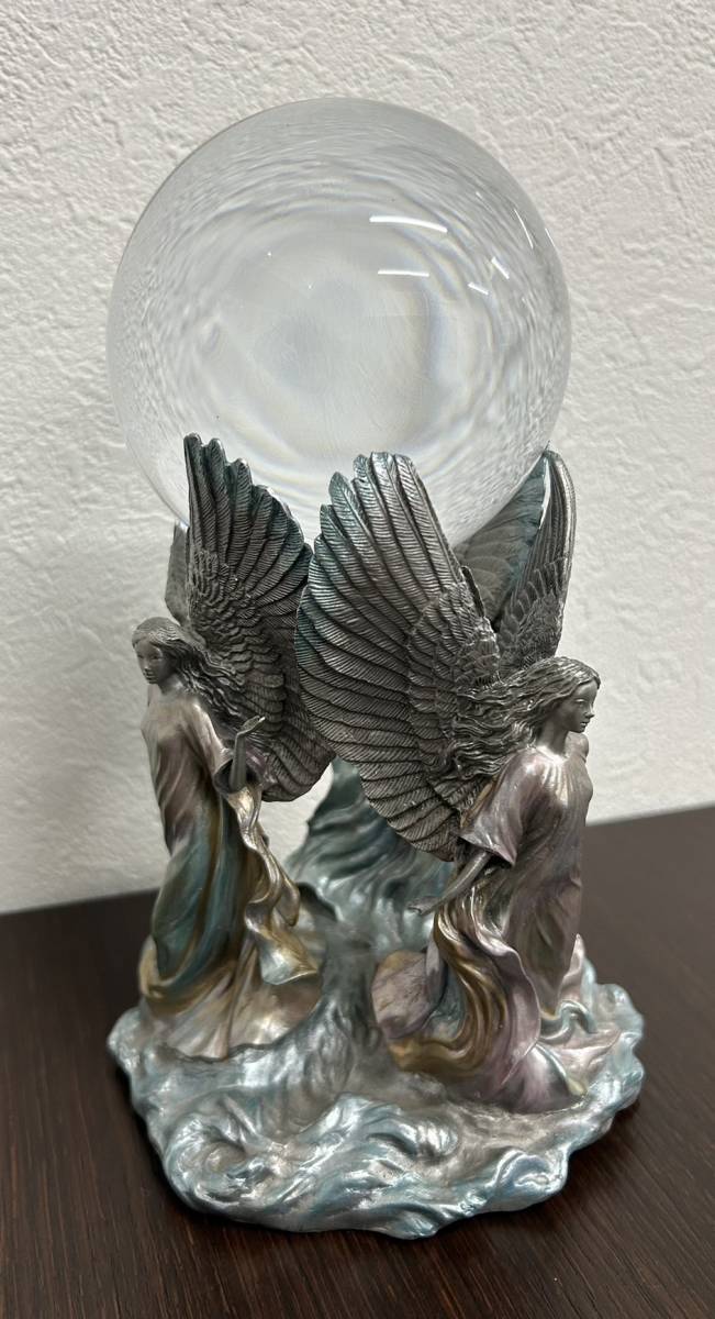 【目立った傷や汚れなし】希望の天使クリスタルボール Angels of Hope Crystal Ball 置物 飾りの落札情報詳細