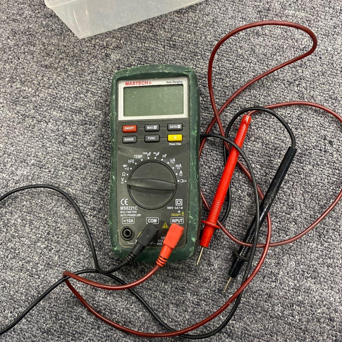 【やや傷や汚れあり】11542 デジタルマルチメーター Mastech MS8221C 現状品の落札情報詳細 - ヤフオク落札価格検索 オークフリー