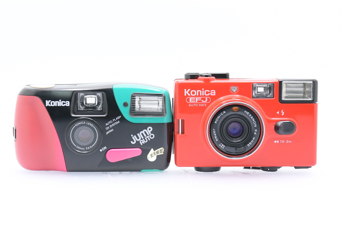 コニカ フィルムカメラ 2台 ジャンク品 ヴィンテージカメラ コニカ フィルムカメラ 2台 ジャンク品 ヴィンテージカメラ