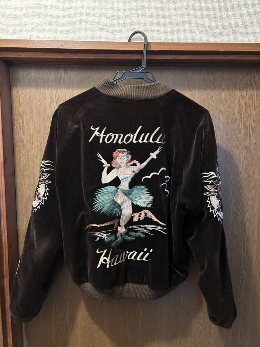 スカジャン 東洋エンタープライズ ハワイ ホノルル M品番 別珍 東洋