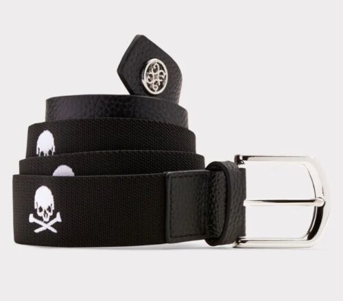 【未使用】G Fore Killer T's Embroidered Skull Belt Twilight Navy Blue Size ...