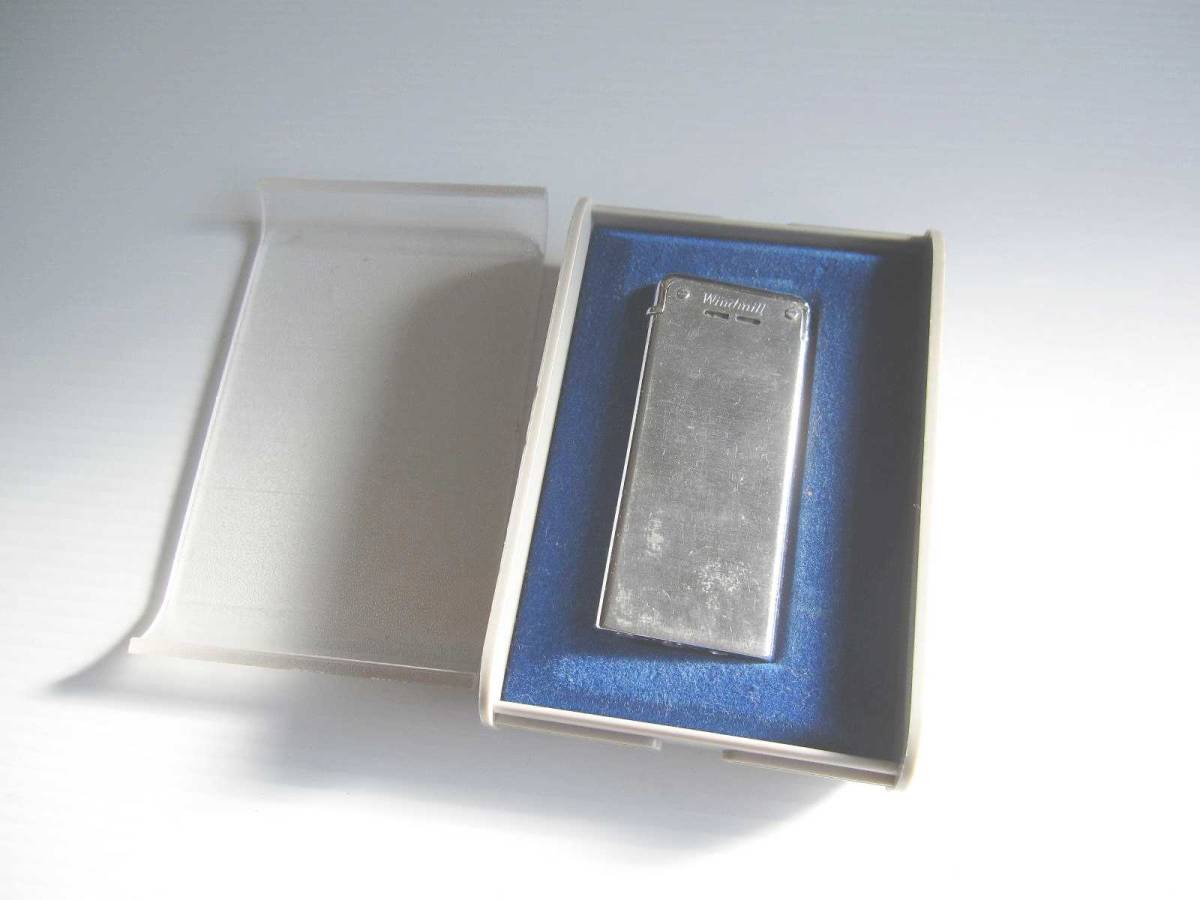 【やや傷や汚れあり】【ジャンク】Windmill カードライター Card LIGHTER 5mm シルバー 火花は出ます ガス切れ？の落札