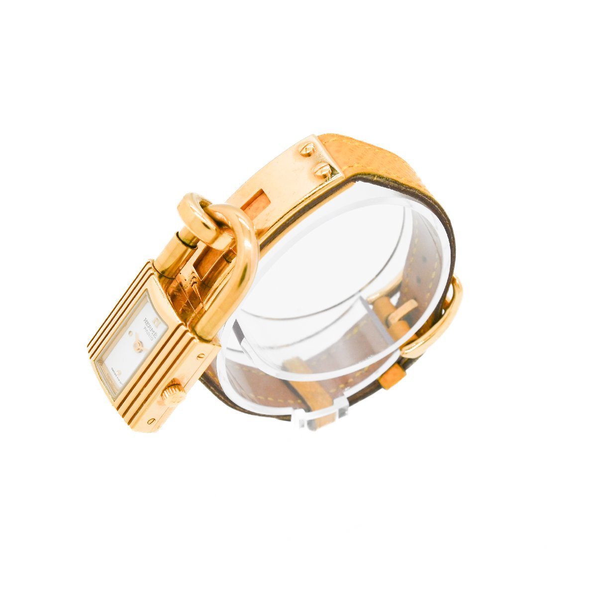 HERMES エルメス ケリーウォッチ レディース 白革ベルト HERMES(エルメス) 腕時計 ケリーウォッチ - レディース 革ベルト