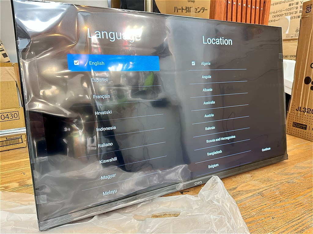 未使用】♪♪maxzen CHiQ チューナーレス スマートテレビ 32型 液晶LED