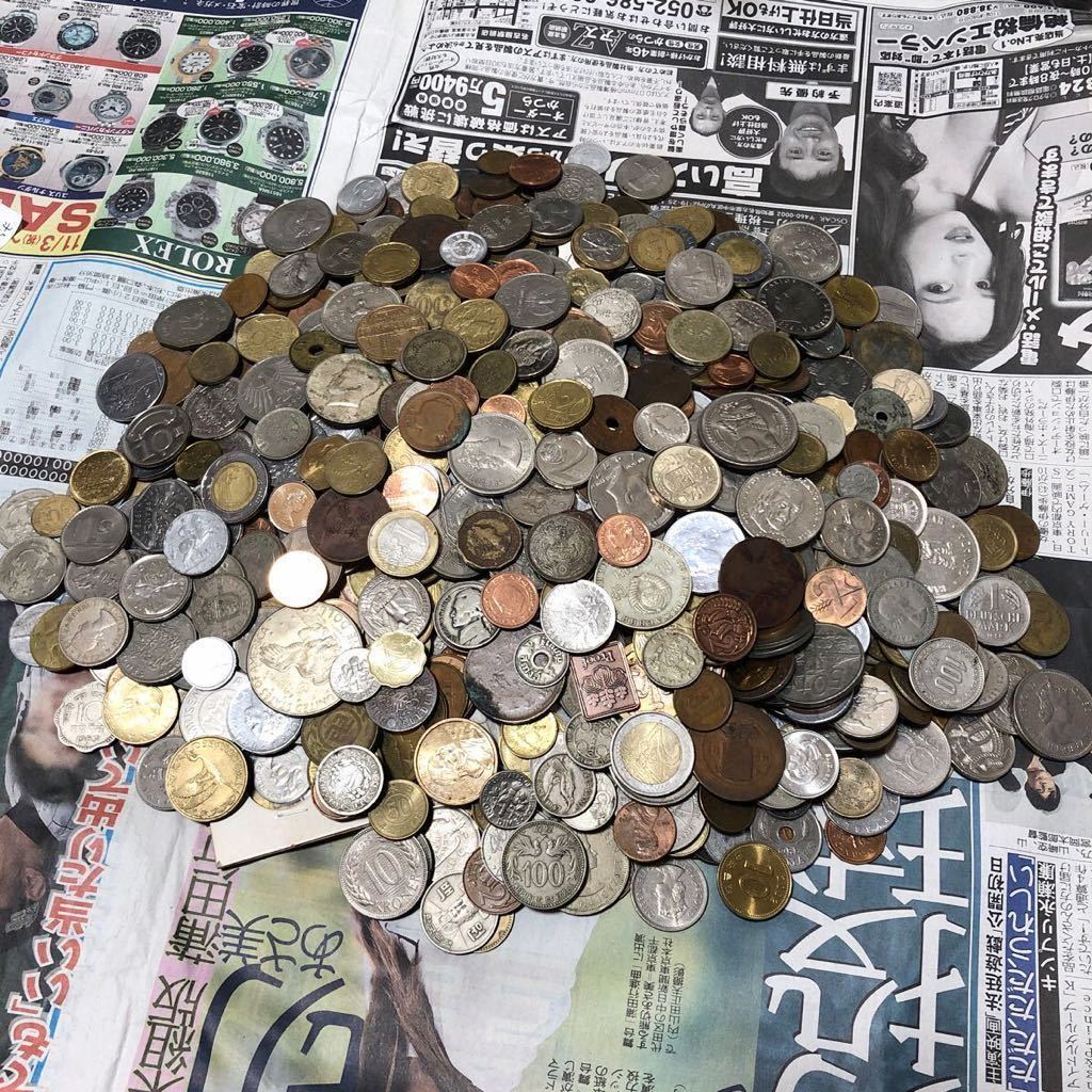 【約2.5kg】外国コイン 外貨 大量 まとめ売り 約2.5kg外国コイン 外貨 記念コイン アメリカ カナダ オーストラリア