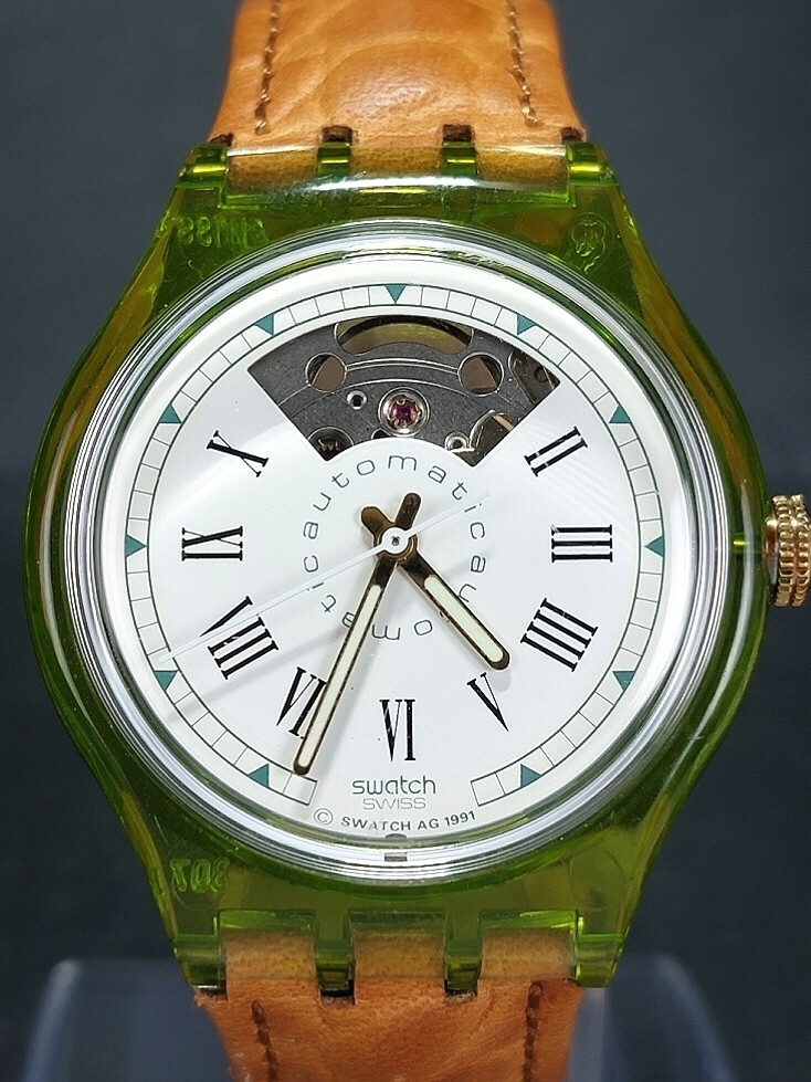 未使用に近い】美品 Swatch スウォッチ Automatic オートマチック GRAN 