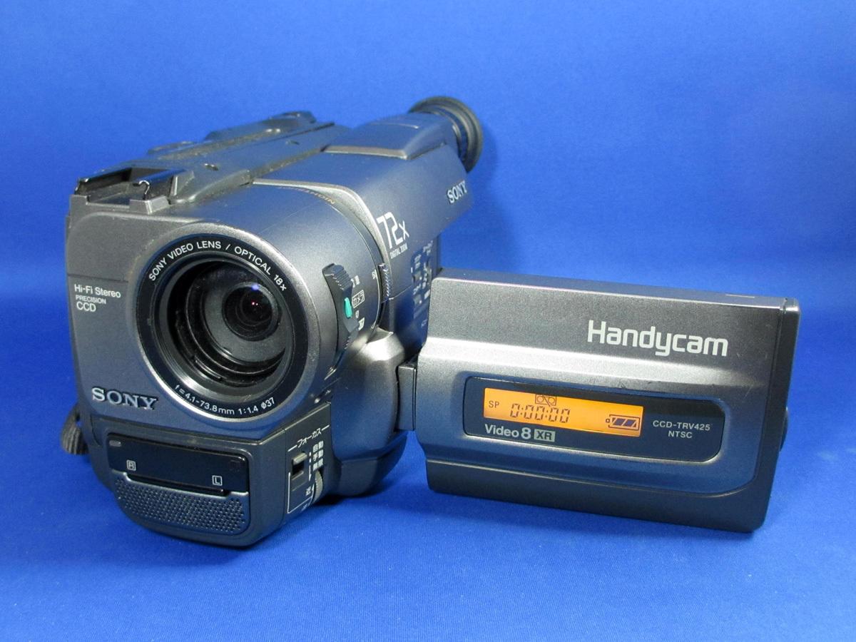 動作良好 Video.8 ソニー CCD-TRV425 高画質8ミリビデオカメラ