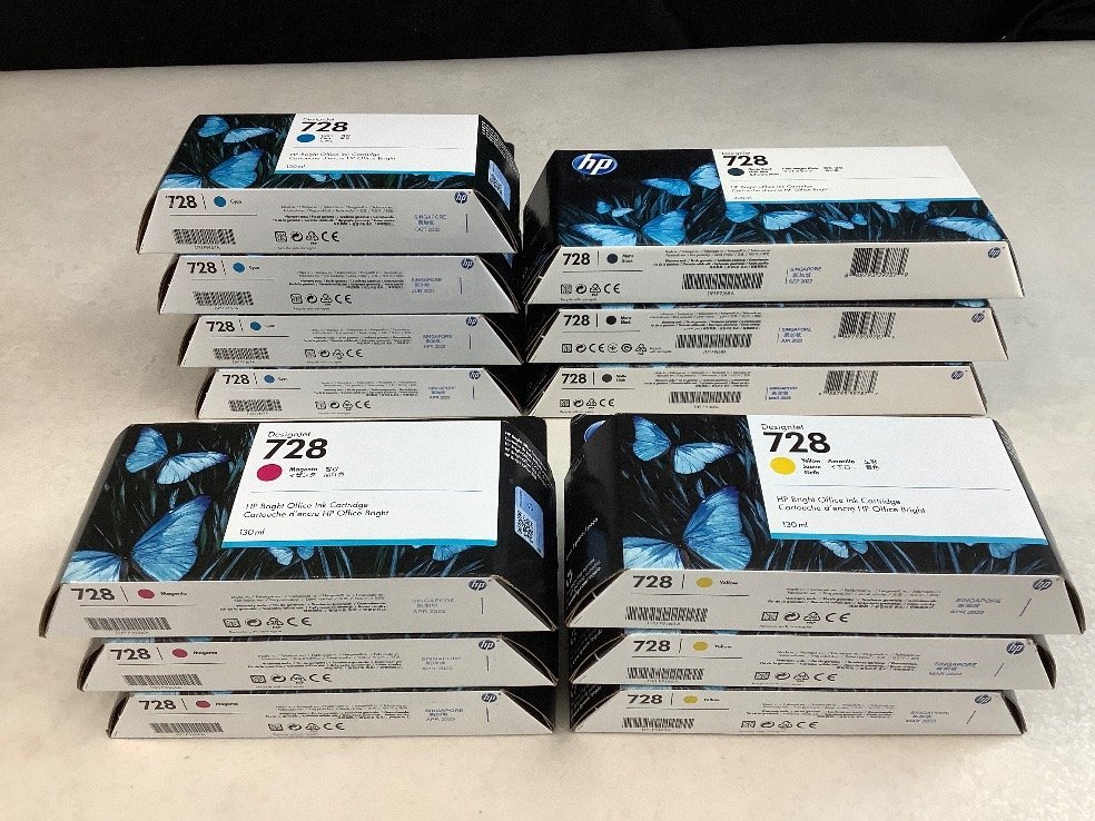HP designjet 728 未開封 純正インク(未使用) 7本セット！