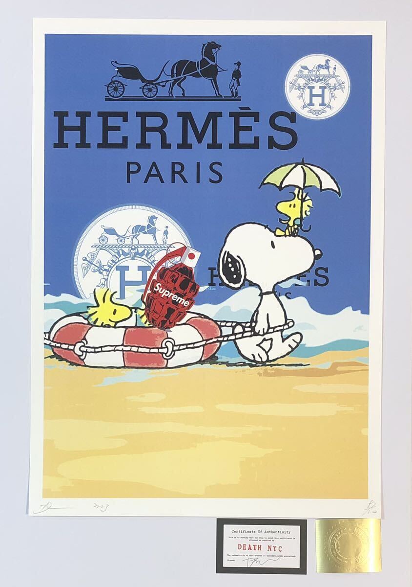 DEATH NYC 世界限定１００枚 アート ポスター E2 DEATH NYC 世界限定100枚 アートポスター スヌーピー SNOOPYの通販 by