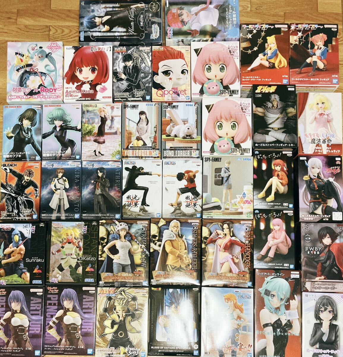 未使用】ワンピースSAO美少女フィギュアまとめ売りナルト初音ミクぼざ 