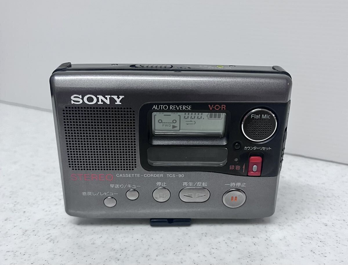 動作品：TCS-600 Sony ステレオ ソニーカセットテープレコーダー+AC 作動品 ソニー SONY TCS-600 カセットレコーダ