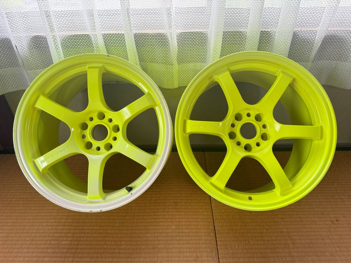 未使用に近い】RAYS☆②アルミホイール×2本 グラムライツ gram LIGHTS 