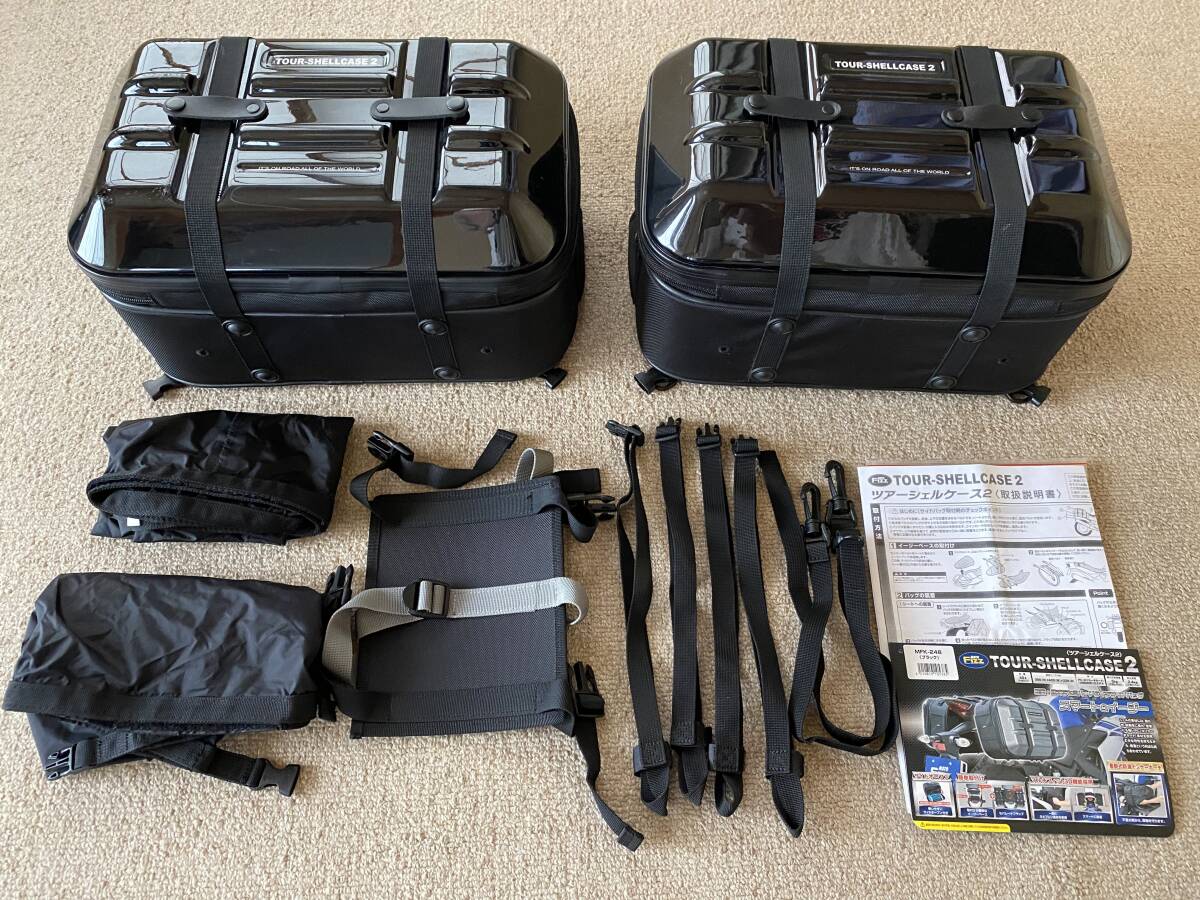 TANAX サイドバッグ MOTOFIZZ 左右セット MFK-133 レインカバー付 容量