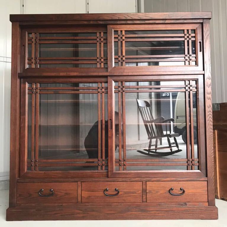 美品　茶箪笥　和家具　リビングボード　食器棚 美品 茶箪笥 和家具 リビングボード 食器棚 （美品 和家具 和