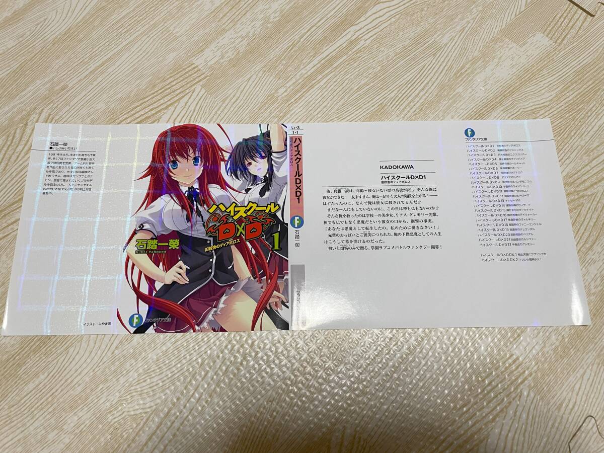 ハイスクールd×d 1巻 ブックカバー 特典