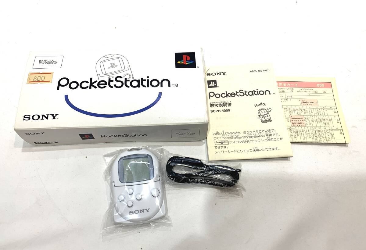 SONY SCPH-4000 ホワイト PS Pocket Station White Console A02344877 SCPH-4000 Boxed