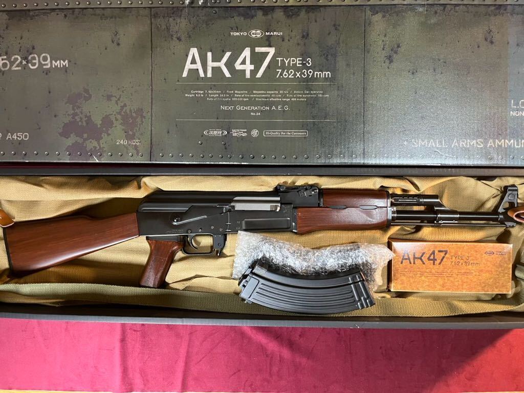 中古品】東京マルイ 次世代電動ガン AK-47 type3 実物スリング付き