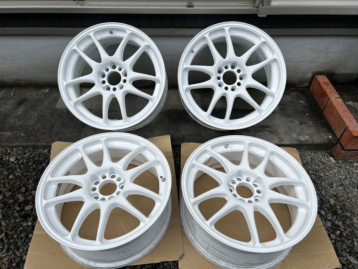 １７インチ　9jj+OFF 17 workエモーションCRホワイト ホイール 17インチ 9jj+OFF 17 workエモーションCRホワイト ホイール 希少