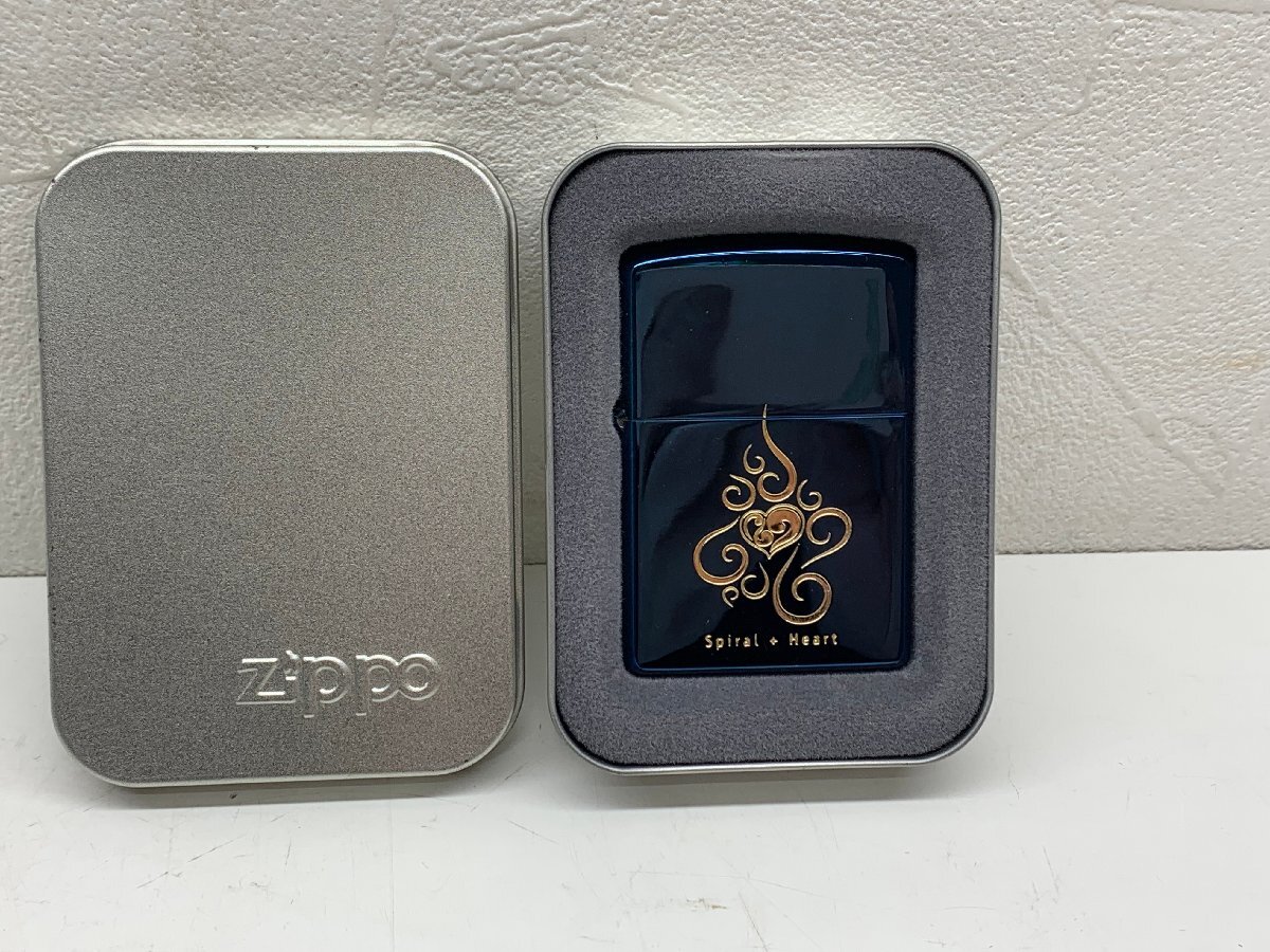 やや傷や汚れあり】ZIPPO ジッポー Spiral Heart スパイラルハート