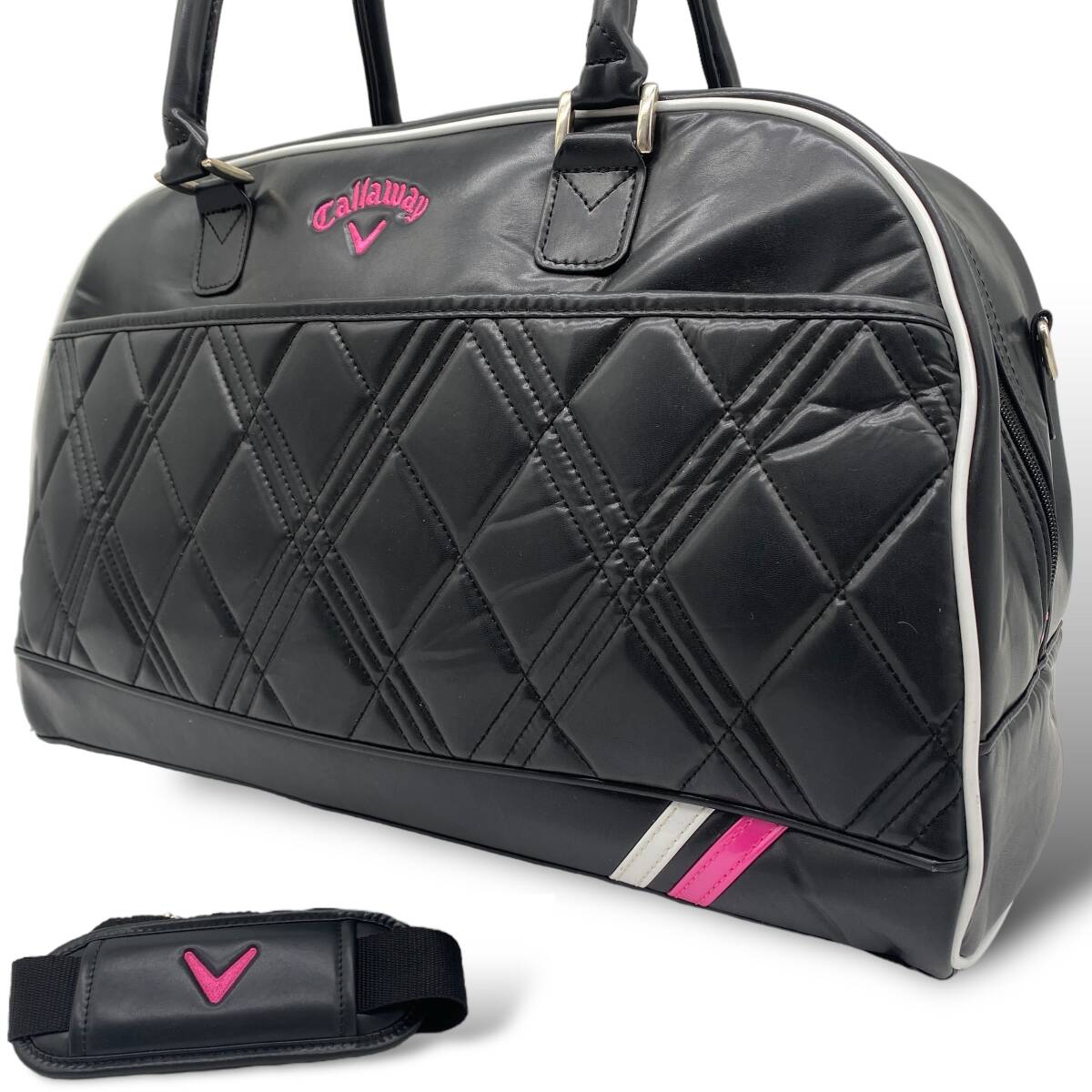 Callaway 2wayボストンバッグ 即決】CALLAWAY キャロウェイ 2WAYボストンバッグ ブラック系
