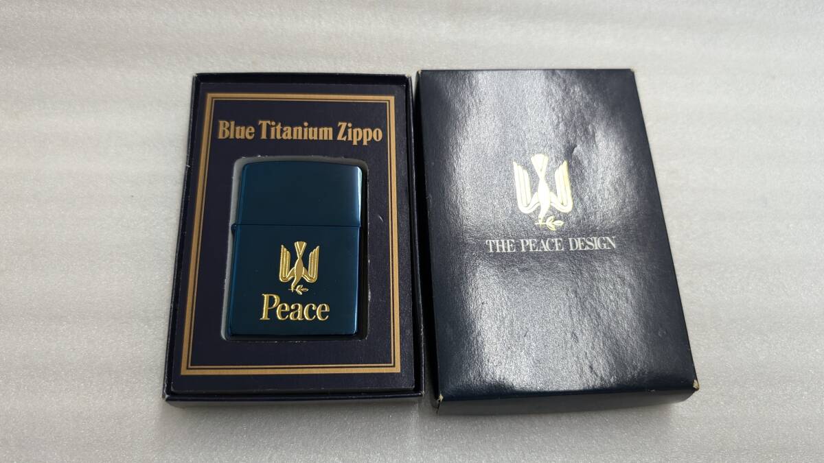 Zippo Peace ブルーチタン 【公式通販】