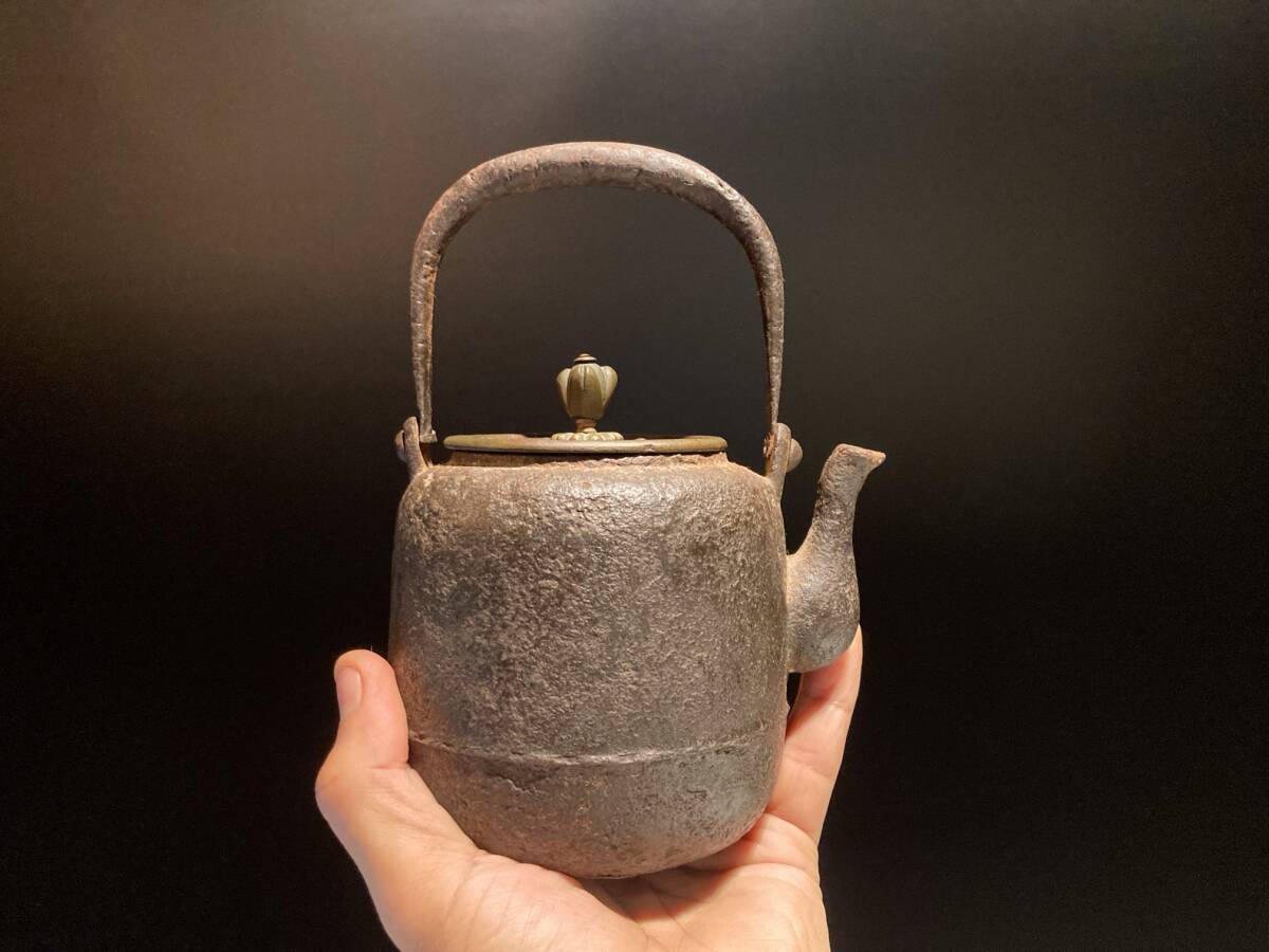 糸目鶴首花入 大西清右衛門作 糸目鶴首花入大西清右 糸目鶴首花入 大西清右衛門作 糸目鶴首花入大西清右