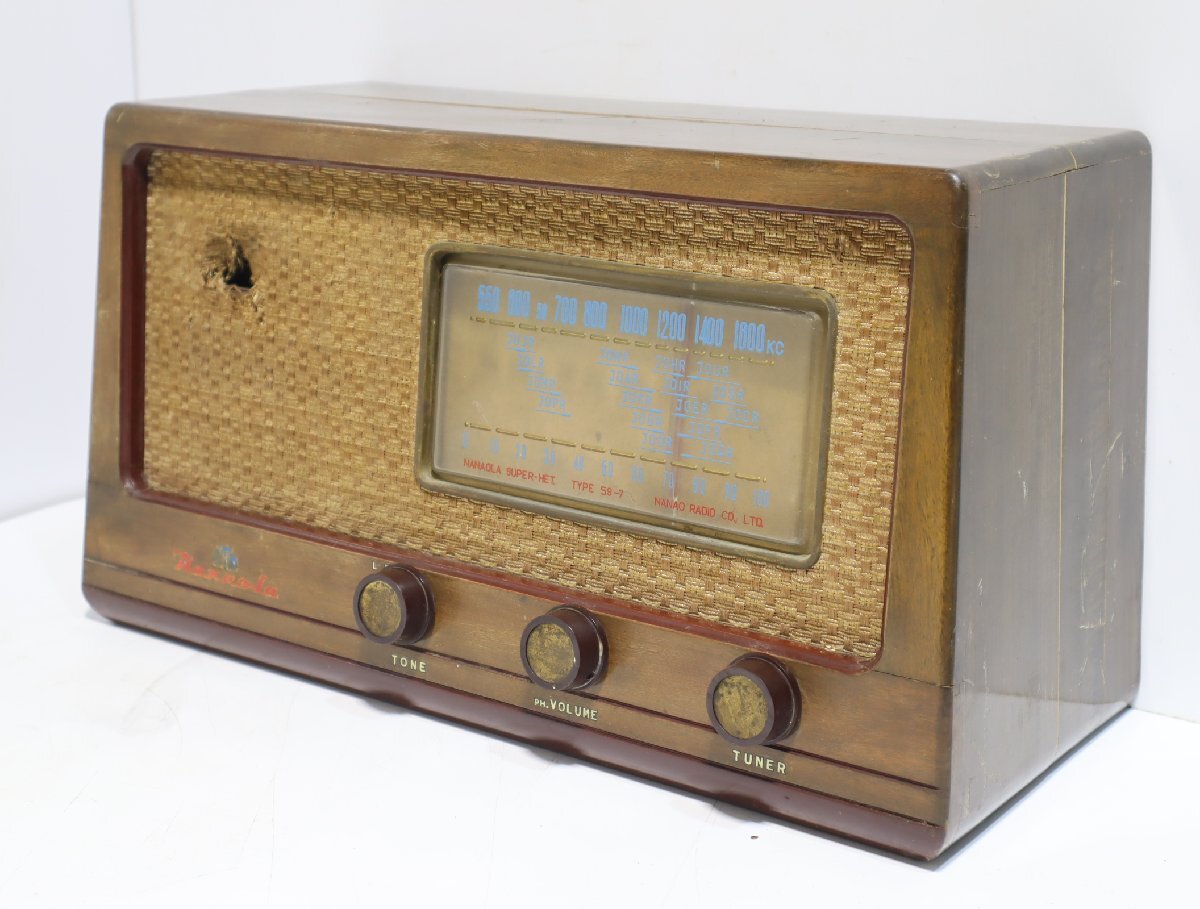 中古】ナナオラテレビ/Nanaola TV/170-3E 真空管テレビ 観音扉 昭和 