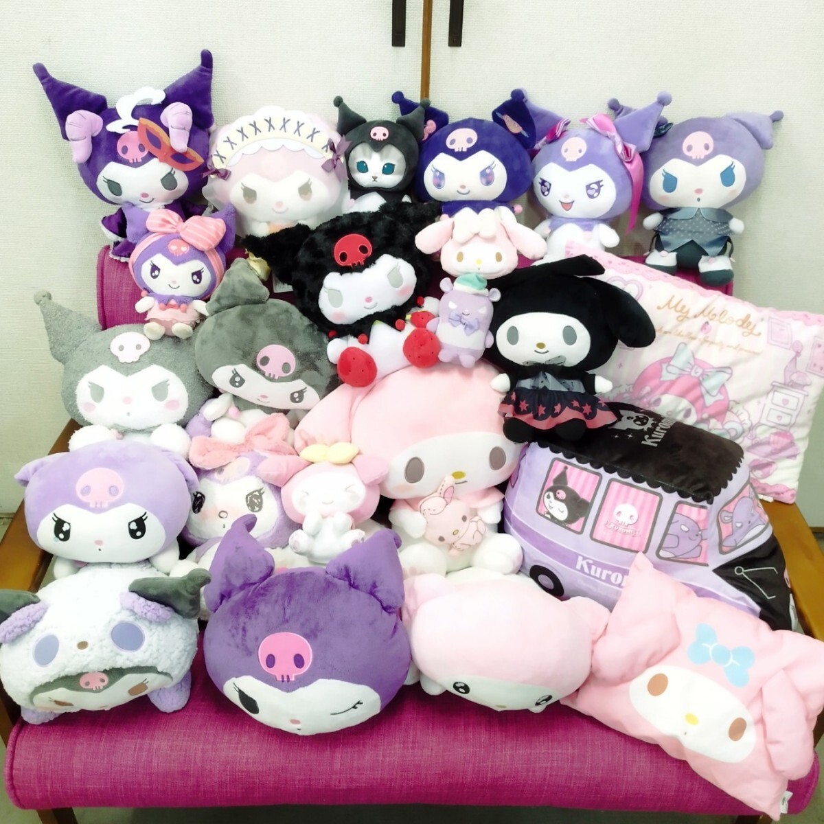 マイメロディ＆クロミ ぬいぐるみセット 保存容器 マット マイメロ一番