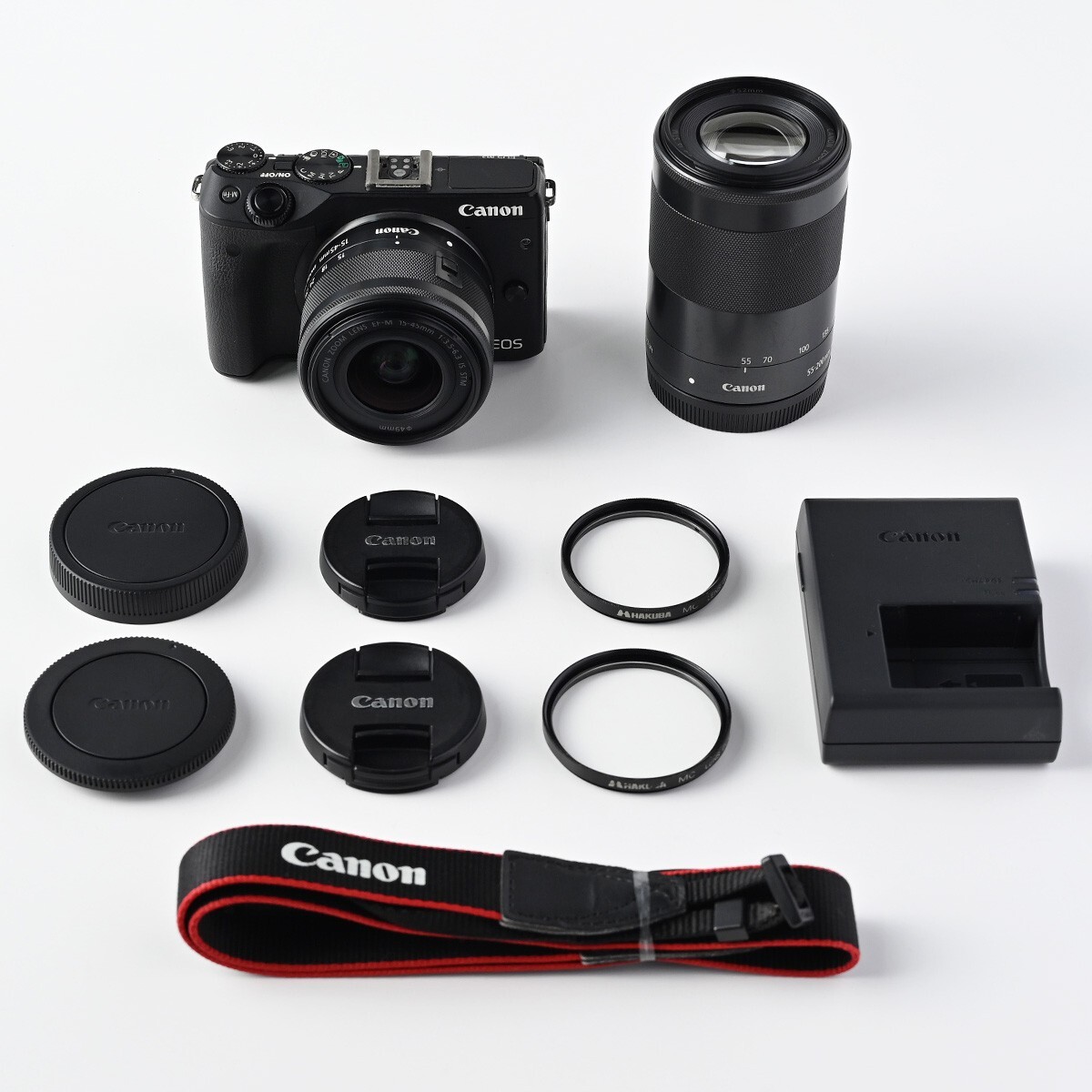 美品】ミラーレス用 CANON キヤノン EF-M 55-200mm キヤノンの望遠レンズの