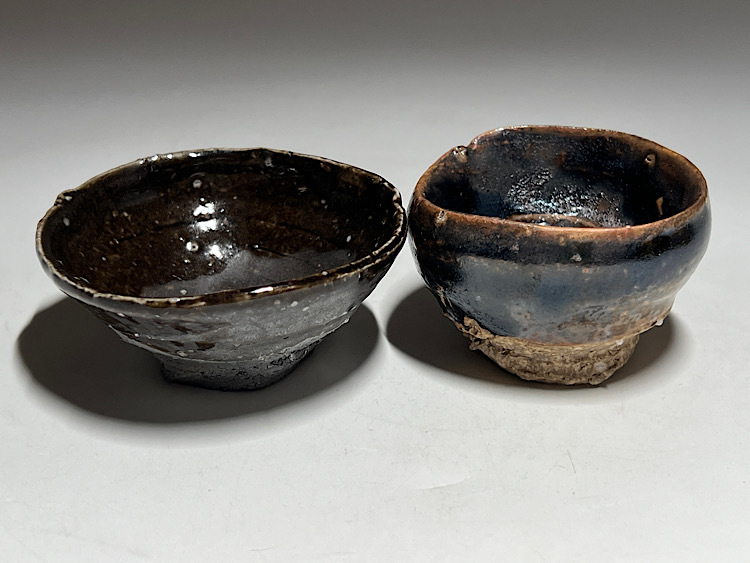 佳香】瀬戸三作 加藤春二 河本礫亭 大江文象 ぐい呑 三