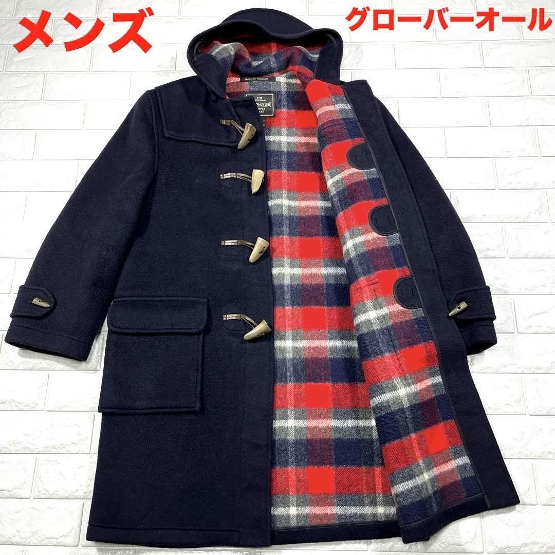 Gloverall × Harris Tweed ウール ピーコート チェック Gloverall × Harris Tweed ウール ピーコート チェック