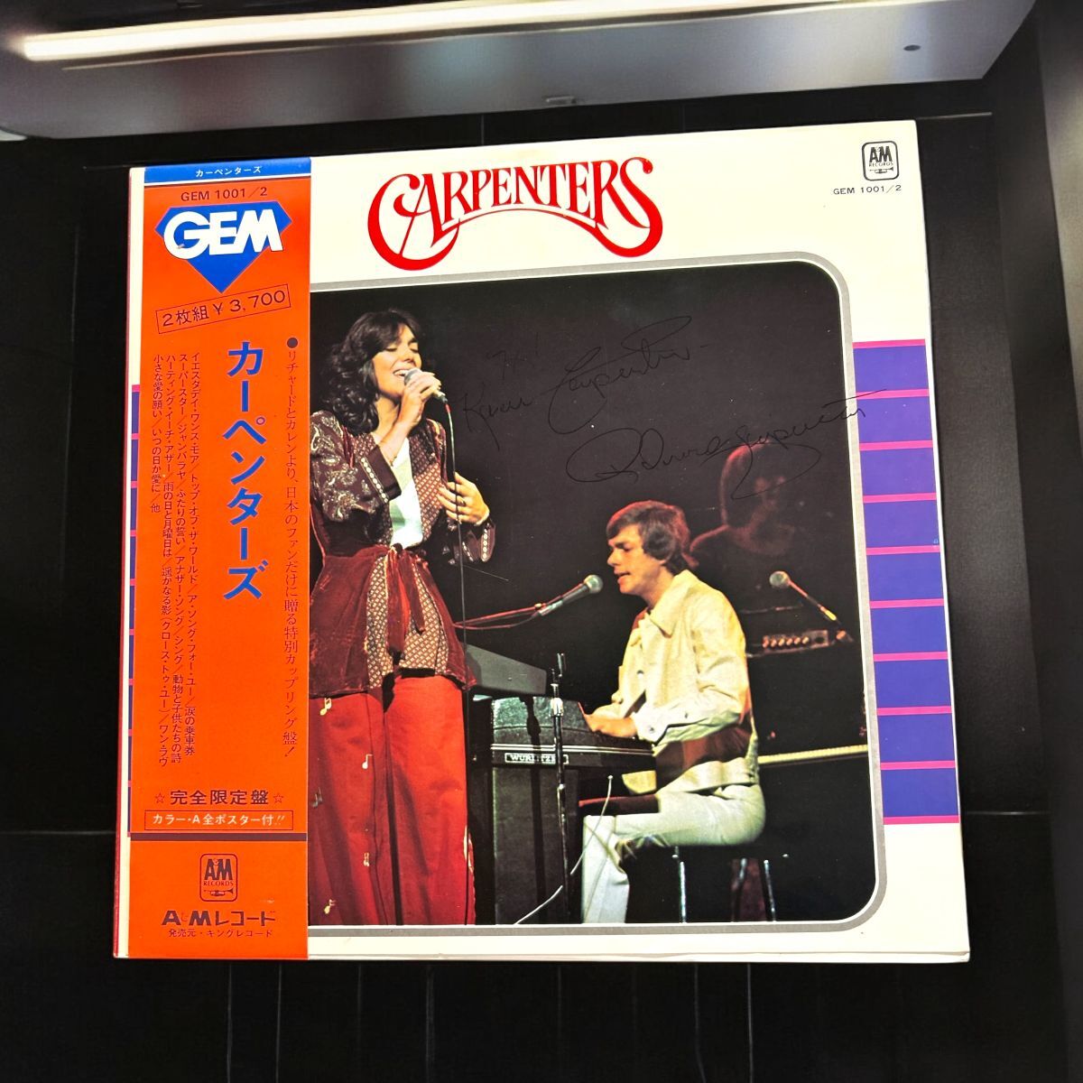カーペンターズ Carpenters - : 直筆サイン入りLPレコード Yahoo